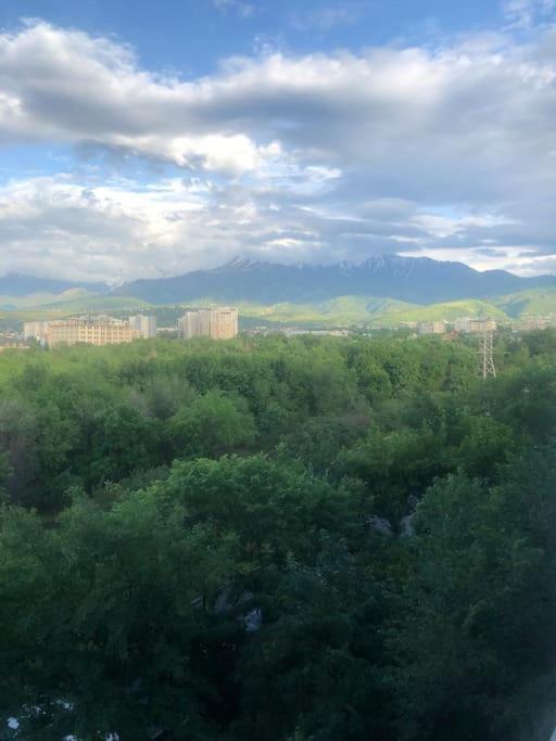 Cozy Three-Room Apartment With Mountain View Αλμάτι Εξωτερικό φωτογραφία